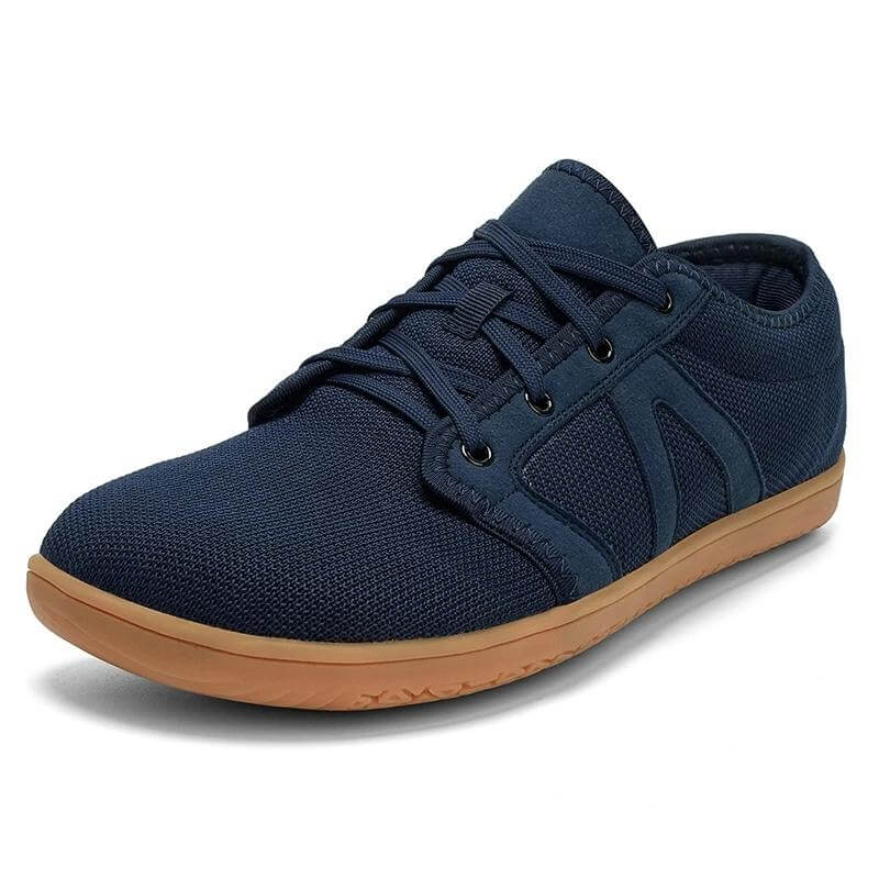 blue sneakers with brown sole - Joyo barefoot