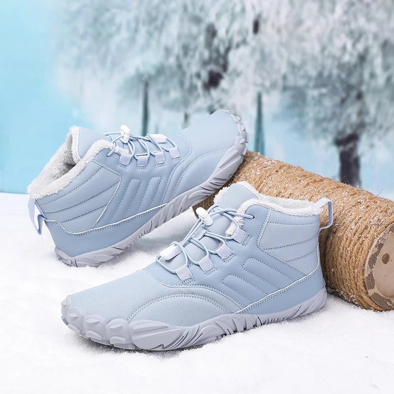 Light Blue Winter Boots | Joyo Barefoot