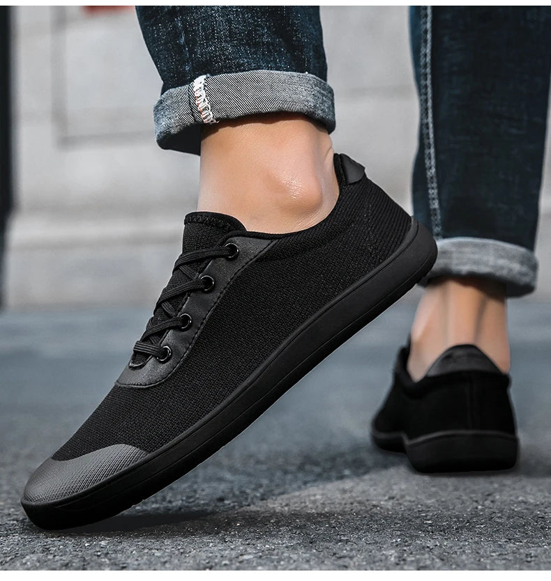 Black Casual Shoes & Jeans | Joyo Barefoot