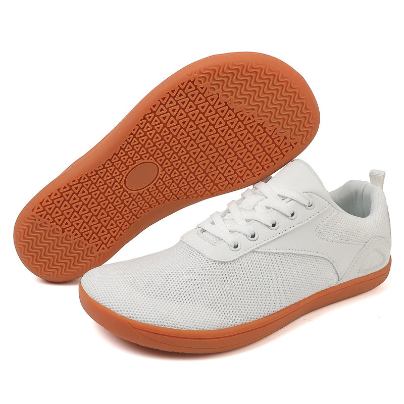 White and brown sneakers—Joyo barefoot
