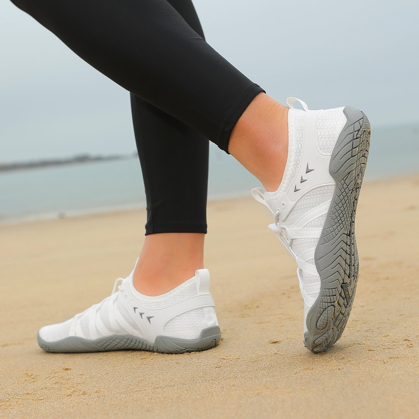 White Step - Unisex Minimalist Barefoot Shoes