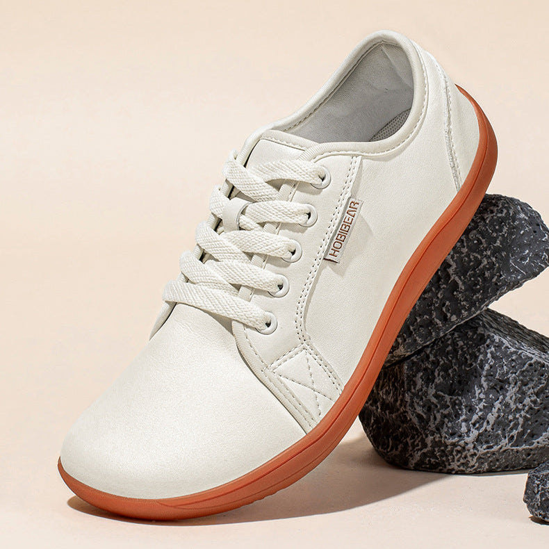 White Sneaker, Brown Sole - Joyo barefoot