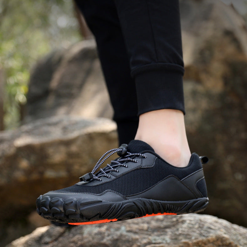 Flexi Trail - Unisex Trail Barefoot Shoes | Black