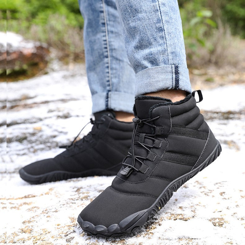 Black Winter Boots & Jeans | Joyo Barefoot