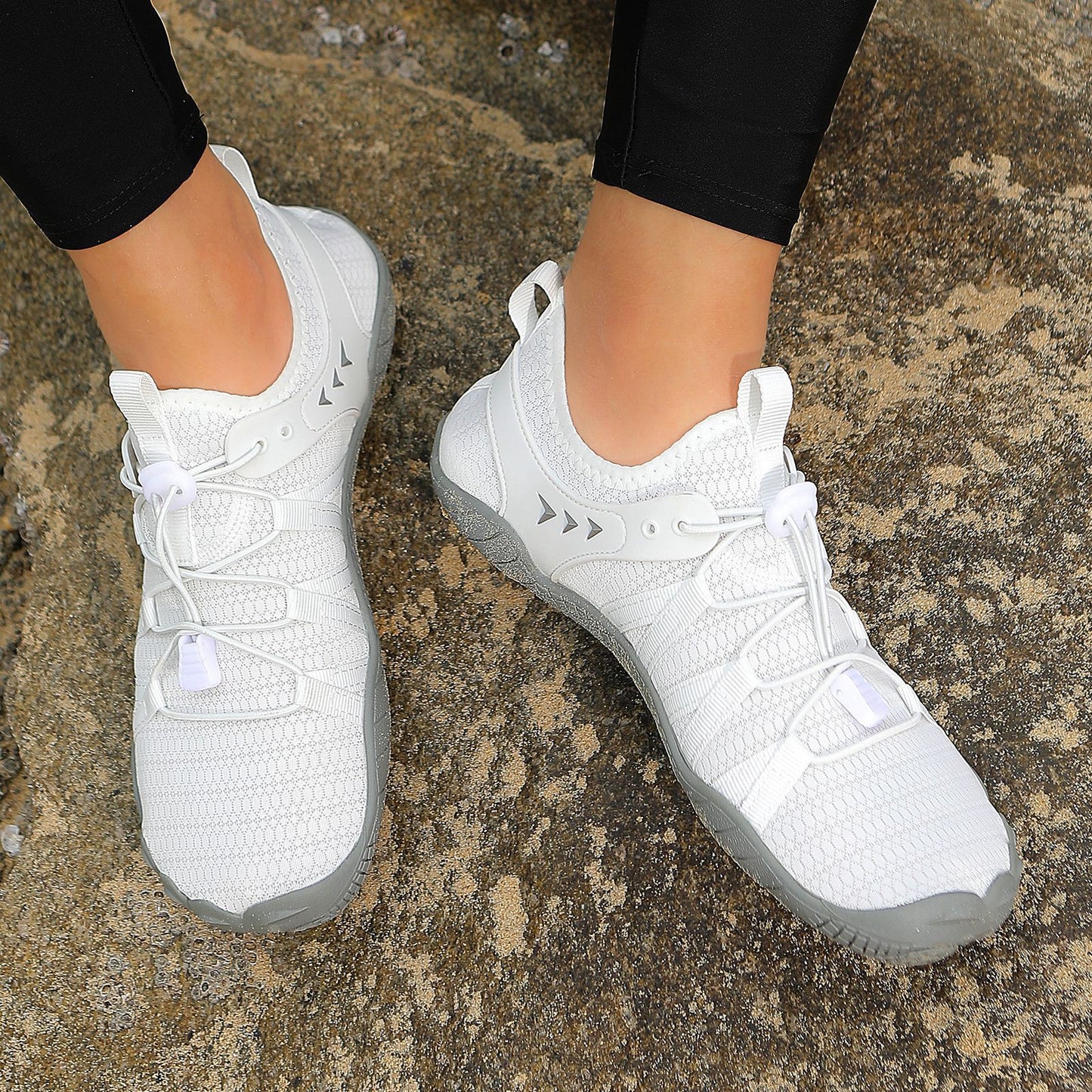 White Step - Unisex Minimalist Barefoot Shoes