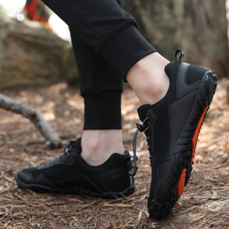 Flexi Trail - Unisex Trail Barefoot Shoes | Black