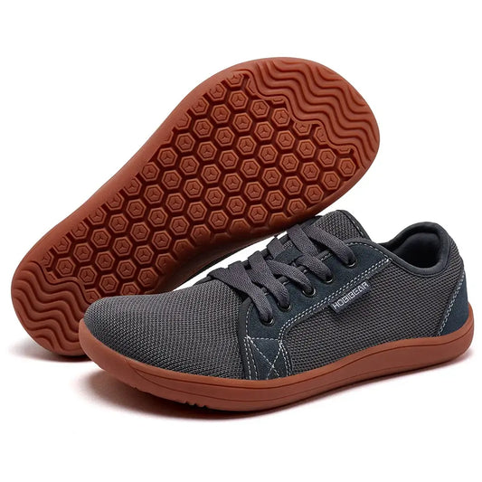 Black and brown sneakers—Joyo barefoot