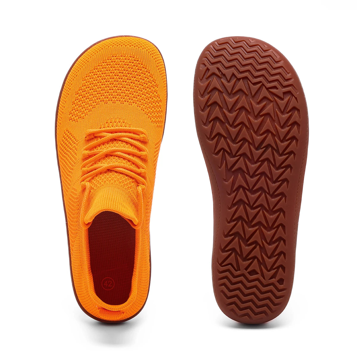 Orange sneakers—Joyo barefoot
