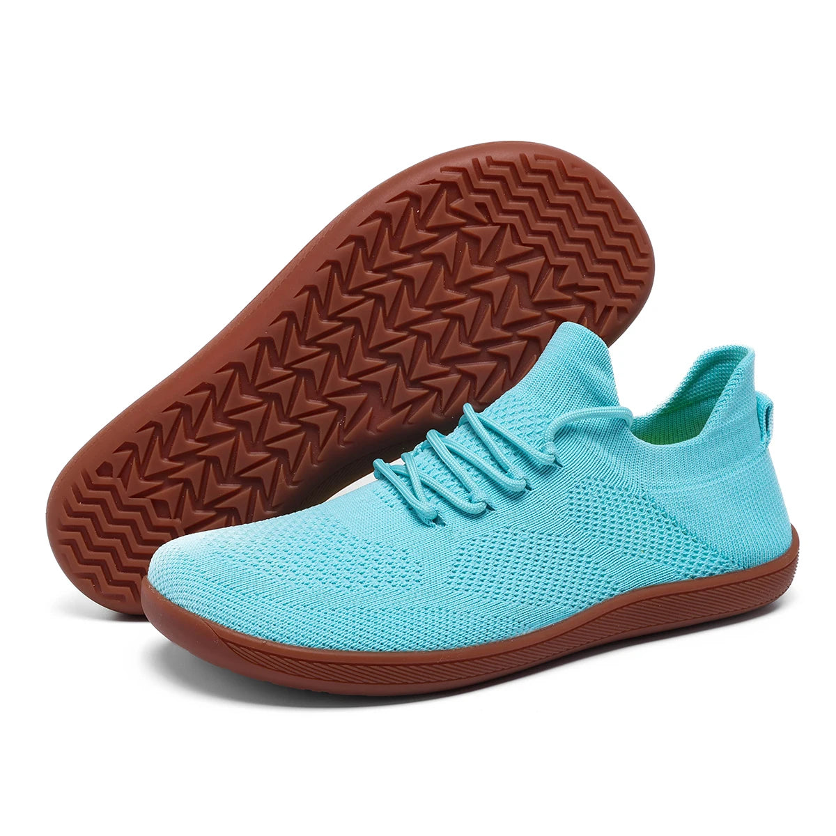 blue sneakers with brown sole—Joyo barefoot