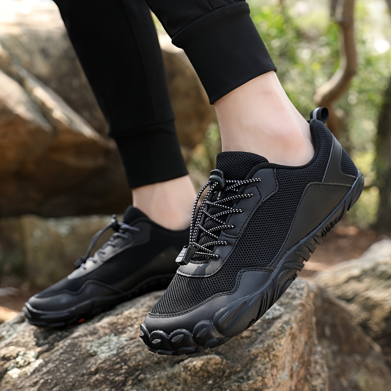 Flexi Trail - Unisex Trail Barefoot Shoes | Black
