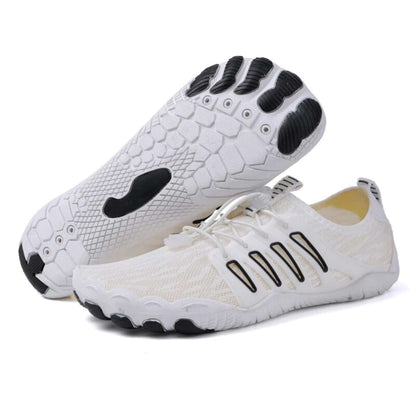 White & Black Athletic Shoes – Joyo Barefoot

