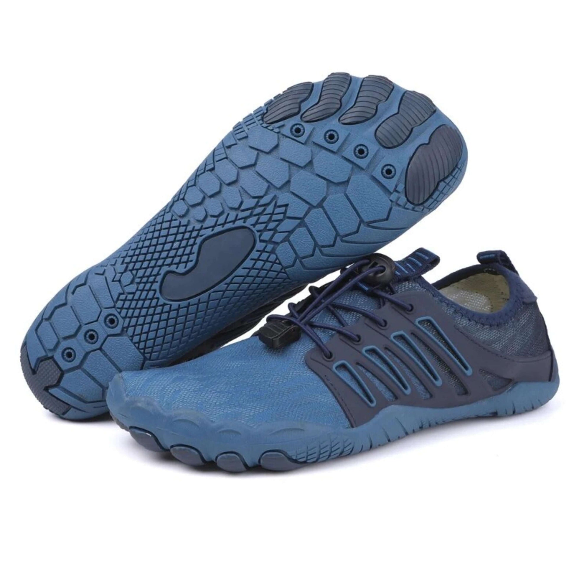 Blue Athletic Shoes with Textured Soles – Joyo Barefoot
