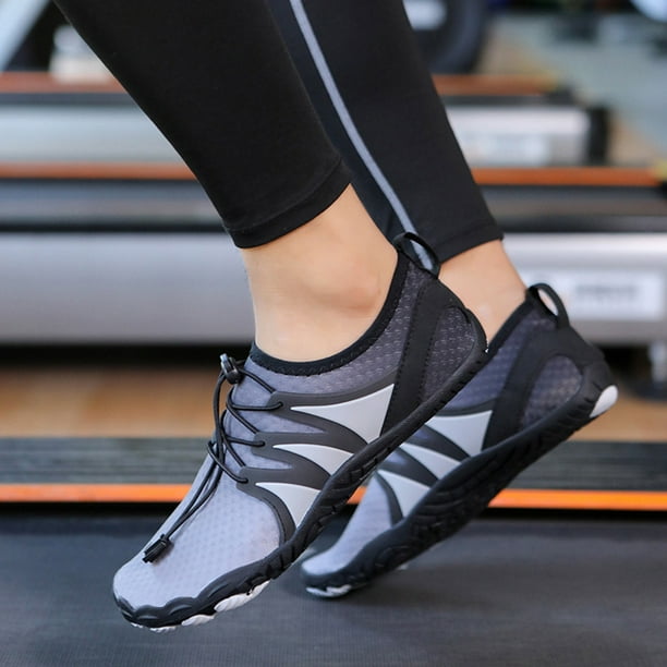 black and gray running shoes - Joyo barefoot