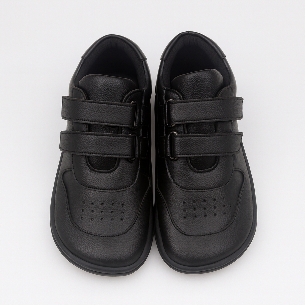 Spring Stride – Barefoot Leather Sneakers for Kids