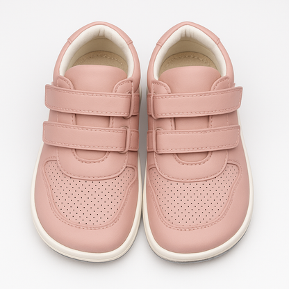 Spring Stride – Barefoot Leather Sneakers for Kids