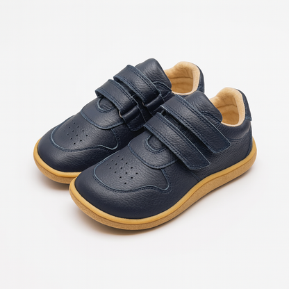 Spring Stride – Barefoot Leather Sneakers for Kids