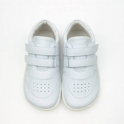 Spring Stride – Barefoot Leather Sneakers for Kids