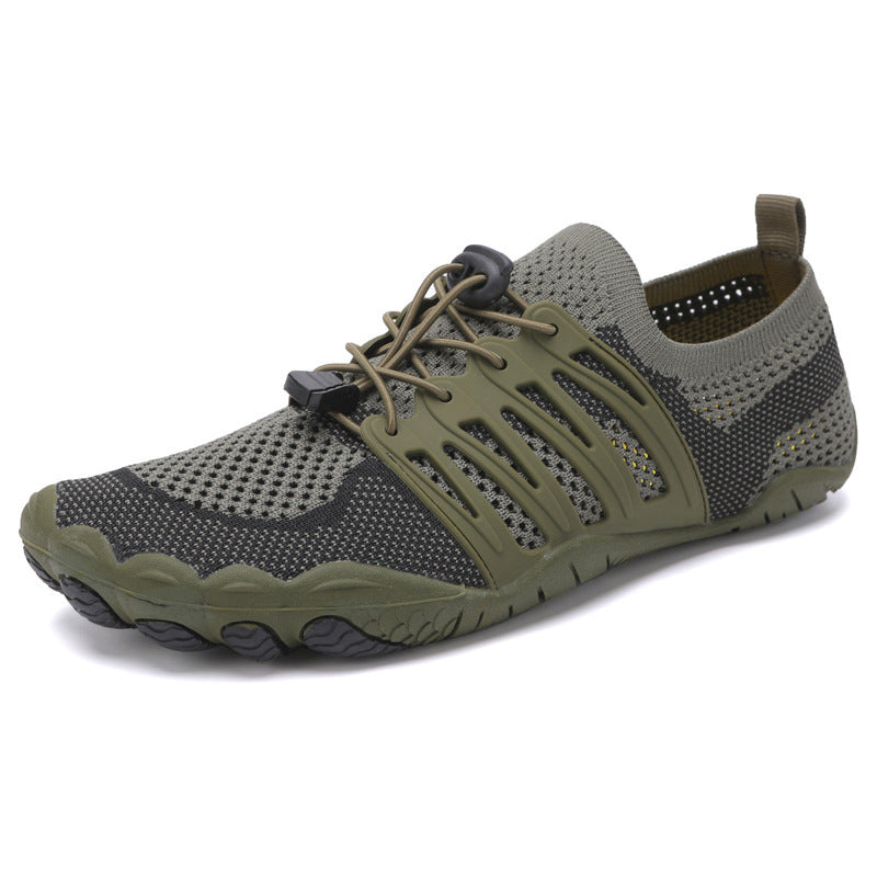 Green & Gray Lace-Up Shoe | Joyo Barefoot

