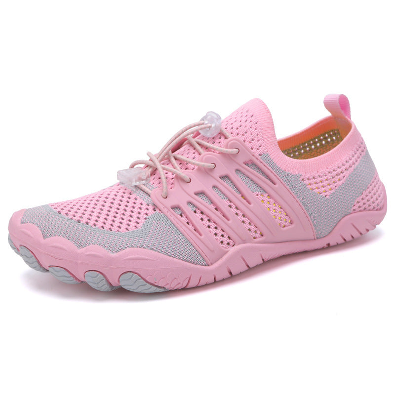 Pink & Gray Sneaker | Joyo Barefoot
