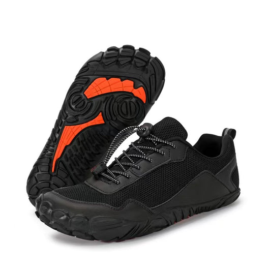 Flexi Trail - Unisex Trail Barefoot Shoes | Black