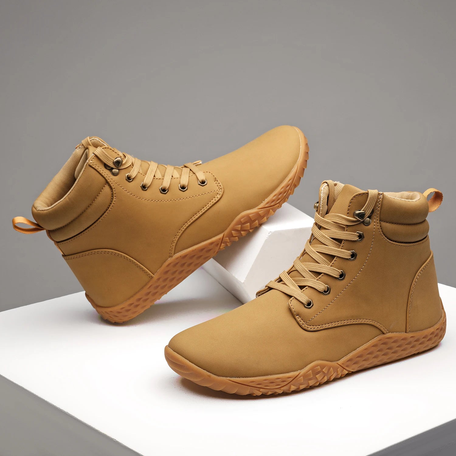 Stylish men's leather boots - Joyo barefoot