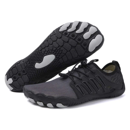 Black & Gray Athletic Shoes with Unique Sole – Joyo Barefoot

